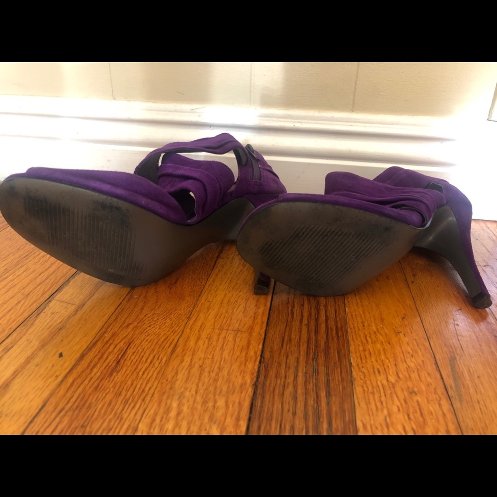 Purple Suede Heels - Picture 4 of 4